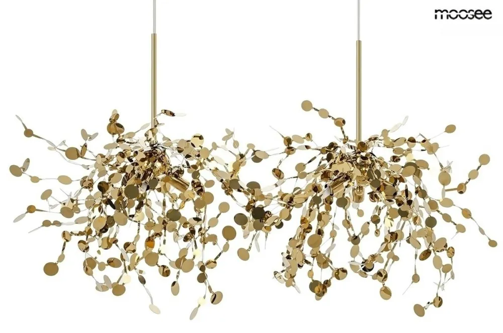 Szybka wysyłka Lampa wisząca MONETE złota – Moosee