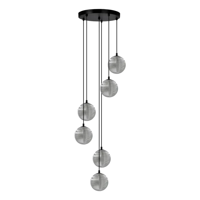 Lampa wisząca MONZA K-5704 Grafitowy, czarny 6 źr., G9, 10W LED - Kaja Oferta limitowana