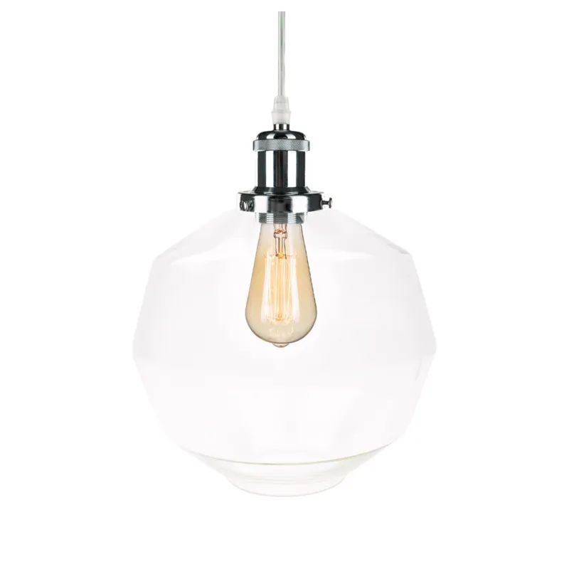 Lampa wisząca New York Loft chrom, transparentny 150 cm - Altavola Bezpieczna płatność