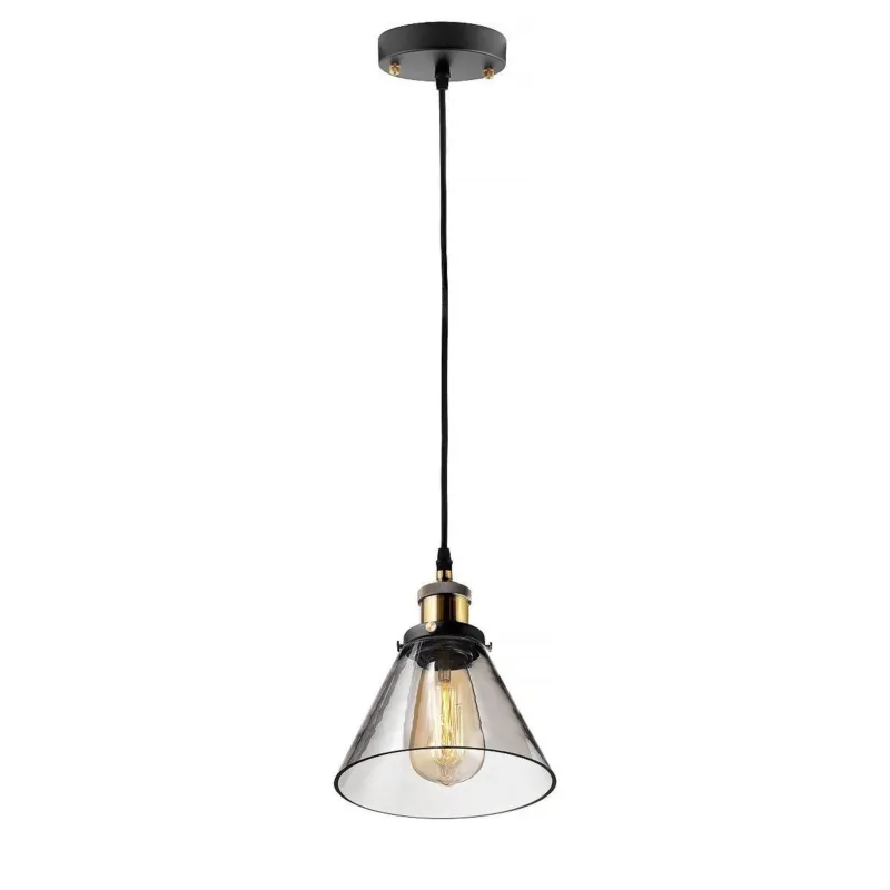Cena promocyjna Lampa wisząca New York Loft mosiądz, dymny 18 cm - Altavola