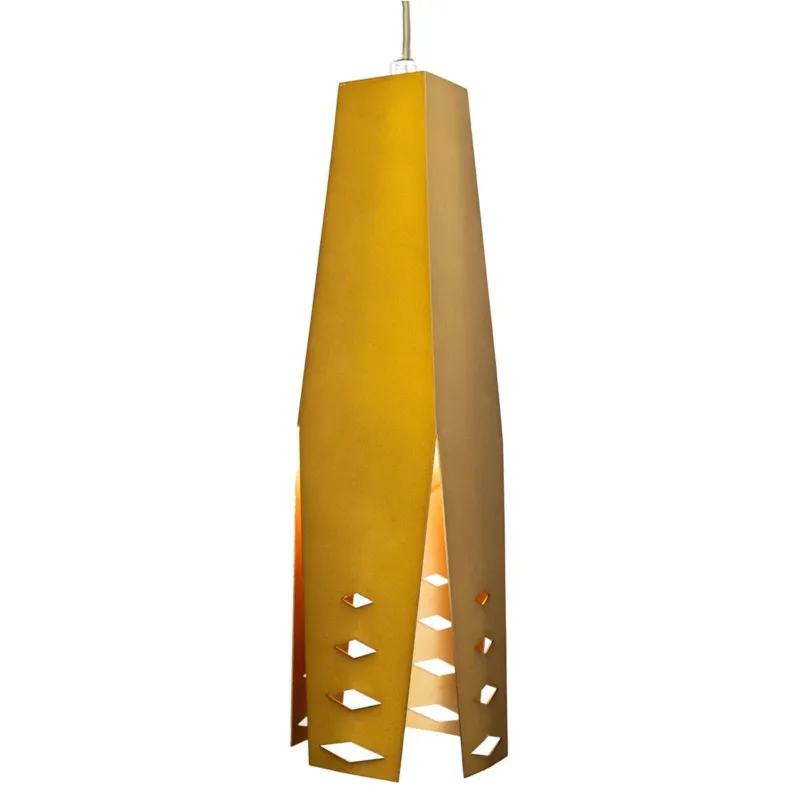 Wyjątkowa oferta Lampa wisząca Origami Design coffee, Złoty, odcienie brązu i beżu 13 cm - Altavola