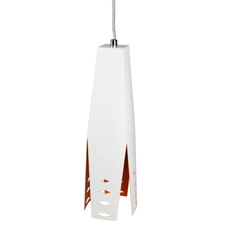 Lampa wisząca Origami Design No.2 40W biało-pomarańczowa Altavola Design Promocja