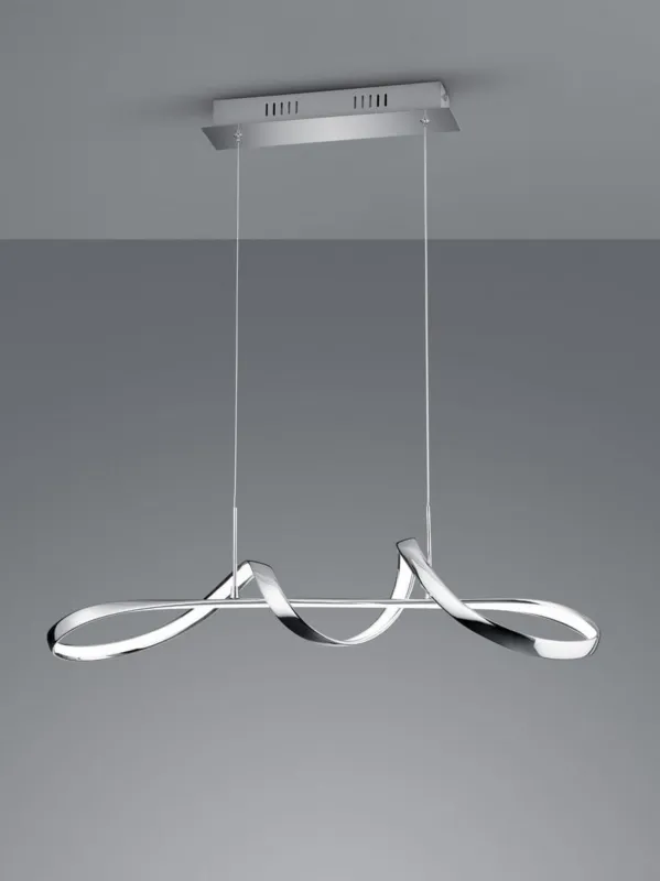 Sprawdź teraz Lampa wisząca Perugia srebrny i odcienie srebra LED zintegrowany R37091106 - RL