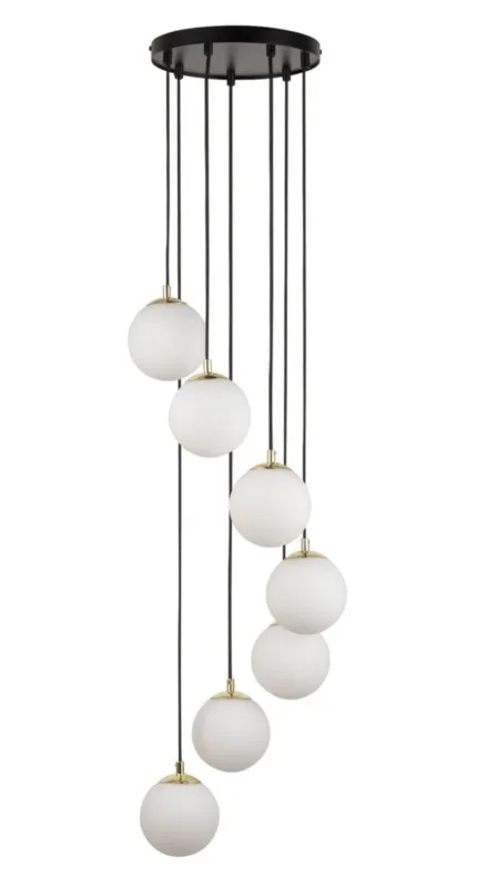 Zamów teraz Lampa wisząca PIANO 7xG9 czarna 33660 Sigma
