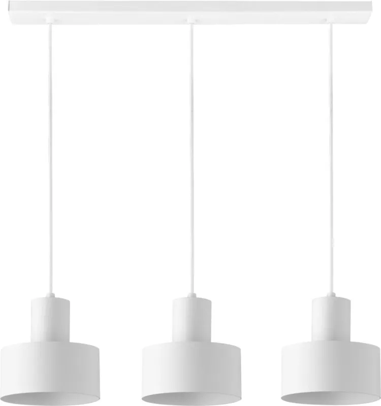 Popularny Lampa wisząca RIF 3xE27 biała 30905 Sigma