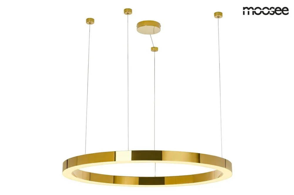 Okazja Lampa wisząca RING LUXURY 110 złota – Moosee