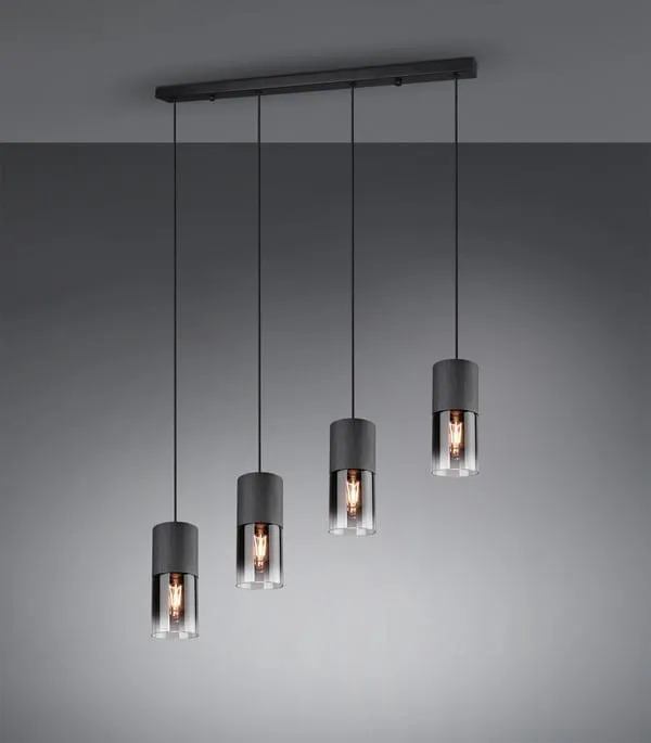 Dostępne od ręki Lampa wisząca Robin czarny E27 310600432 - Trio
