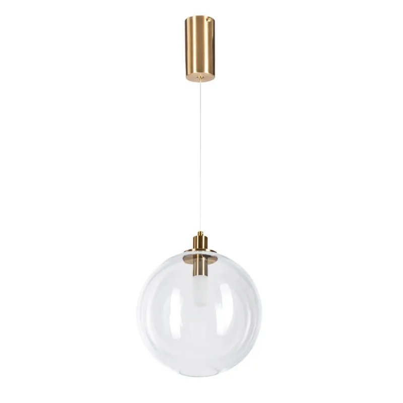 Łatwy zwrot Lampa wisząca Polar 25 cm 6W przezroczysta złota Altavola Design