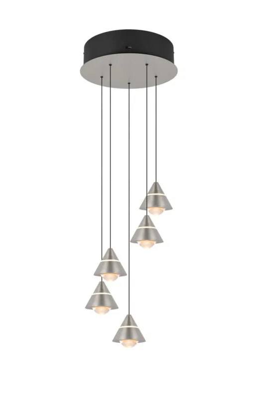 Lampa wisząca Romeo srebrny i odcienie srebra LED zintegrowany 337030507 - Trio Ograniczona ilość