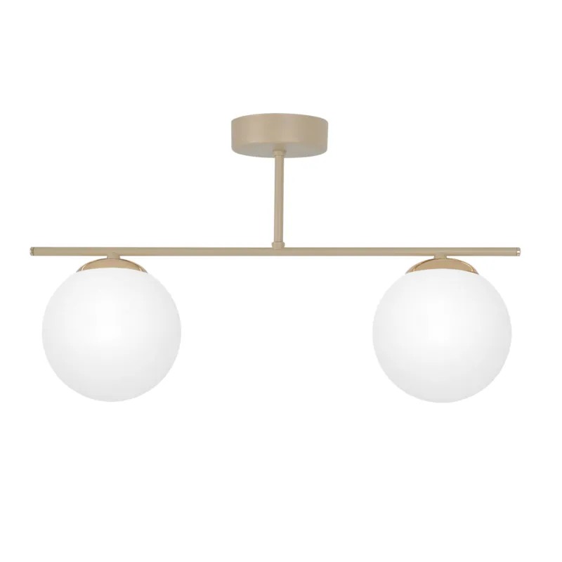 Lampa wisząca SAVIA K-5791 Biały, beż, złoty 2 źr., E14, 10W LED - Kaja Ograniczona ilość