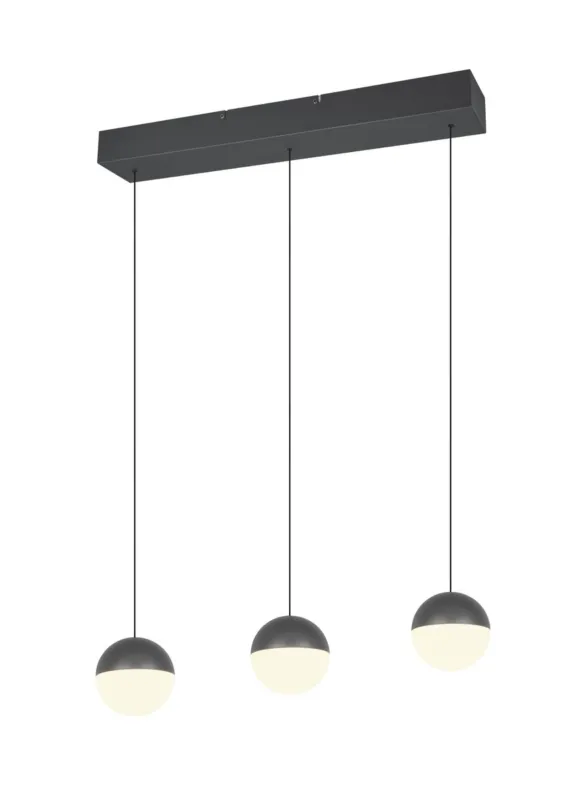 Obniżka ceny Lampa wisząca Senta czarny i odcienie czerni LED zintegrowany R33553142 - RL