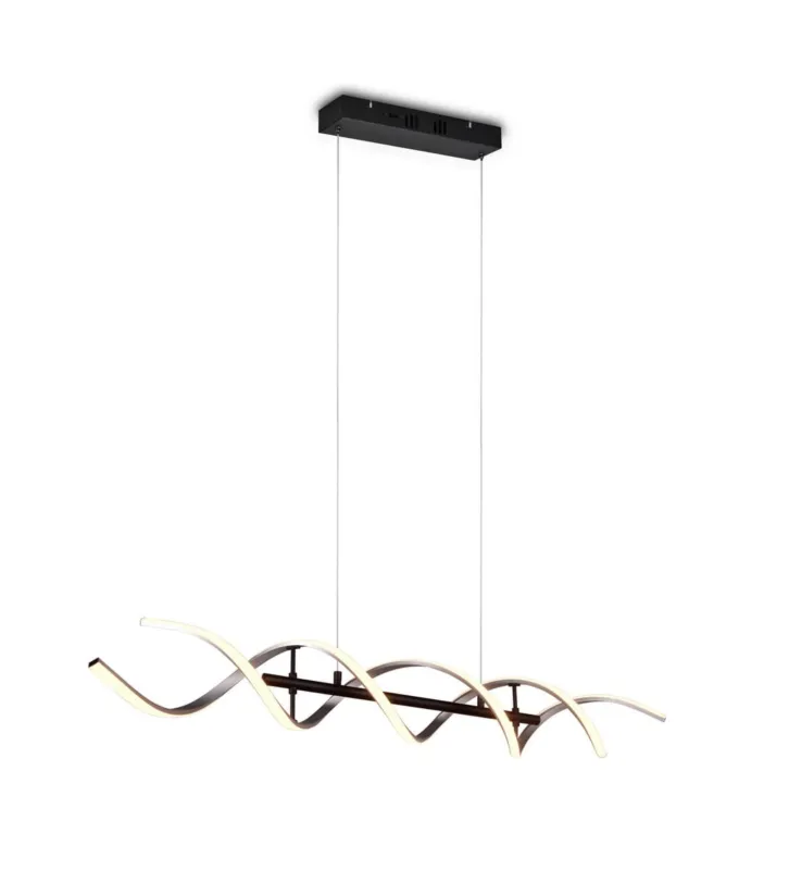 Bestseller Lampa wisząca Sequence srebrny i odcienie srebra, czarny LED zintegrowany 341810205 - Trio