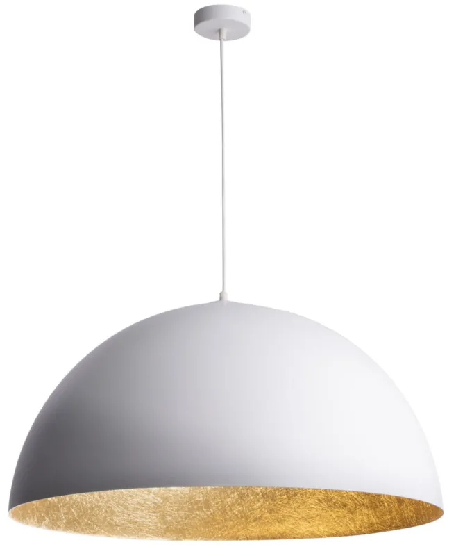 Hit sprzedaży Lampa wisząca Sfera 90 Biały/złoty E27 - Sigma