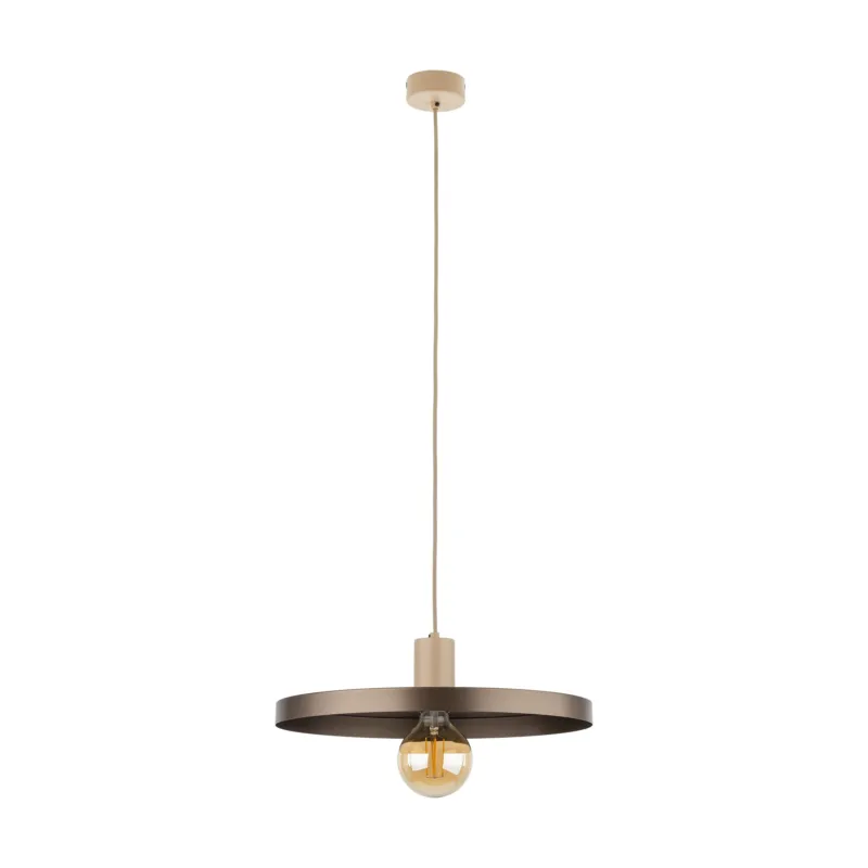 Lampa wisząca Sila Sabia Brown 1x E27 - TK Lighting Wyprzedaż