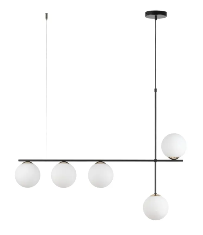 Nie przegap Lampa wisząca SILIA 5xG9 czarna 33694 Sigma