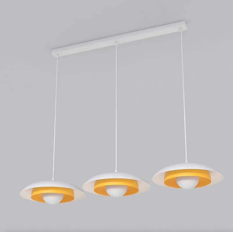 Zamów teraz Lampa wisząca SKIN 3 WH ORANGE 3xG9 biało-pomarańczowa 1606/3 Emibig