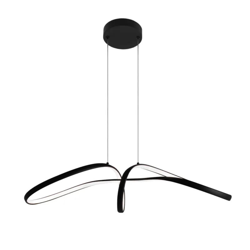Tani Lampa wisząca SNOW K-8234 Czarny 1 źr., LED - Kaja