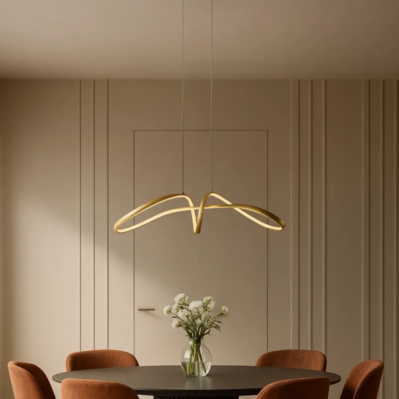 Wyjątkowa oferta Lampa wisząca SNOW K-8235 Złoty 1 źr., LED - Kaja