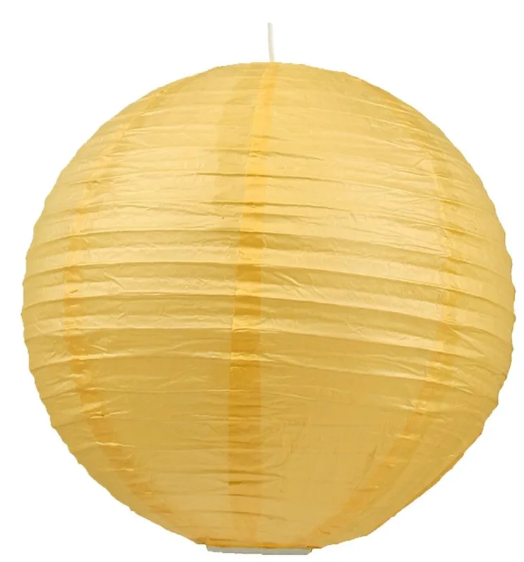 Dodaj do koszyka Klosz Candellux Abażur papierowy kula żółty 40 cm