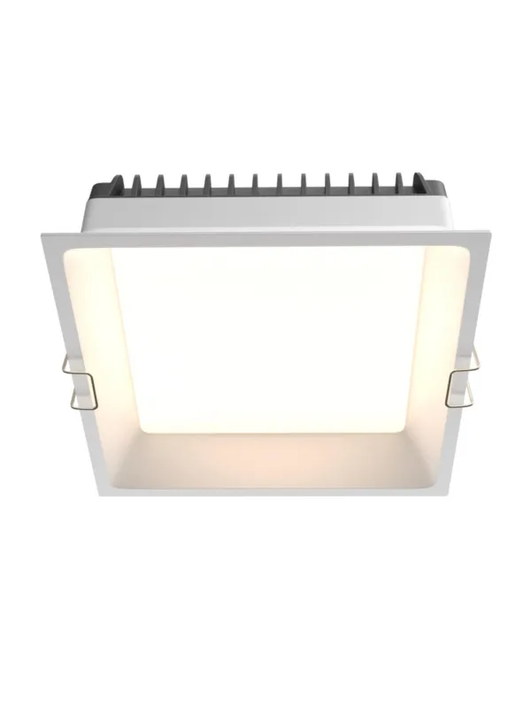 Oprawa wpuszczana LED Okno – kwadratowa, 24W, CCT 3000/4000/6000K, kąt 100°, IP44, mleczna blenda, biała Niska cena