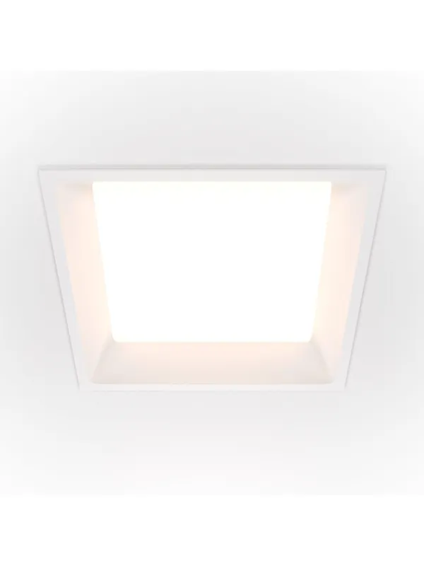 Oprawa wpuszczana LED Okno 1800 lm – kwadratowa, 24W, 3000K, kąt 120°, mleczna blenda, biała Szybka dostawa