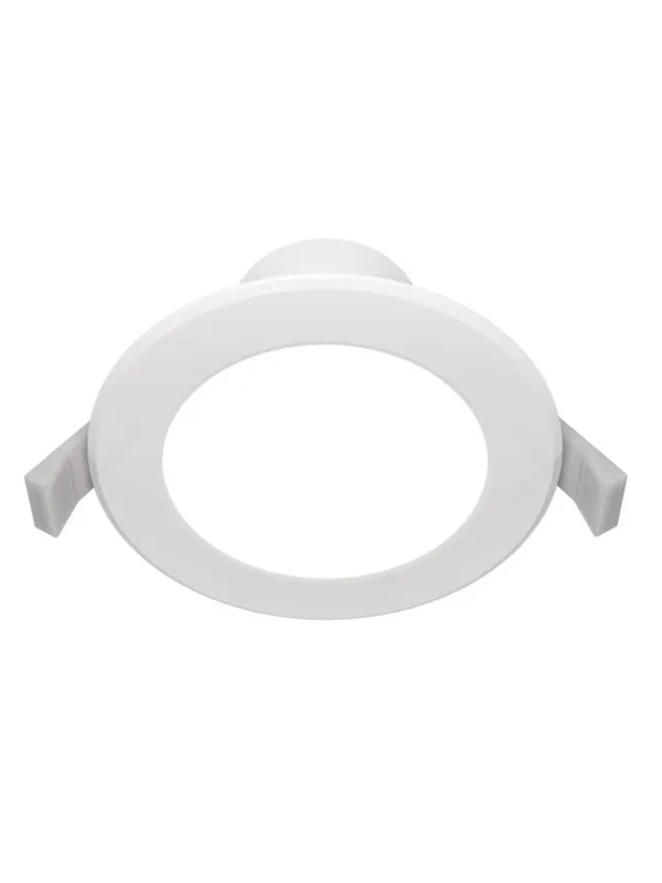 Ograniczona ilość Oprawa wpuszczana LED Stockton – okrągła i płaska, 7W, CCT 3000/4000/6000K, kąt 110°, IP44, biała