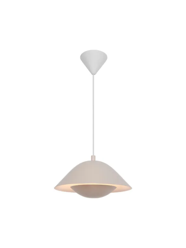 Beżowa skandynawska lampa wisząca Freya oryginalna, nad stół do jadalni kuchni - Nordlux Promocja
