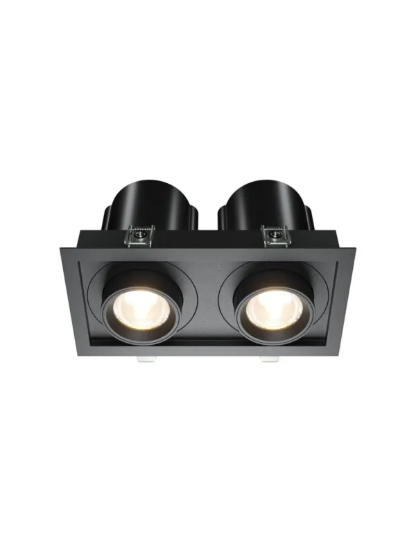 Cena promocyjna Oprawa wpuszczana LED Hidden – podwójny wysuwany obracany (spot), 2 x 10W, 3000K, kąt 24°, czarny