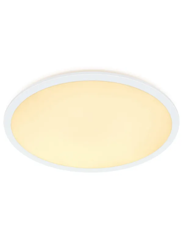 Duży biały cieńki plafon LED Oja 60 cm ściemnialny, 2700K 28W Najlepsza cena