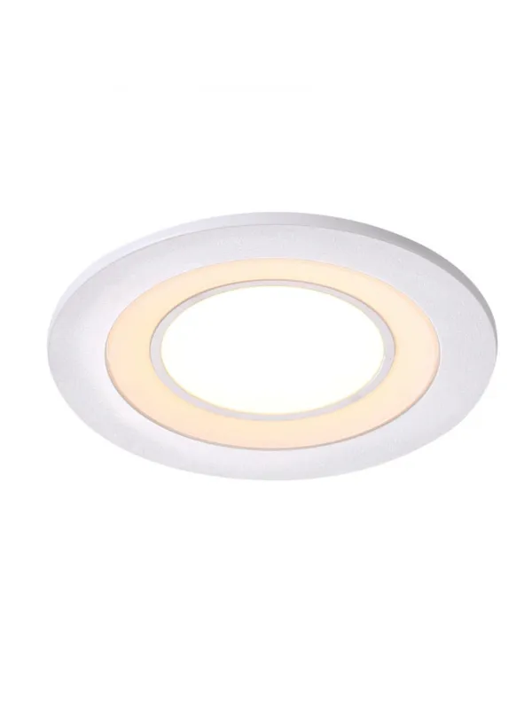 Najlepsza cena Oczko sufitowe Clyde 8 cm - wpuszczane, LED 4W 2700K, ściemniacz 3-stopniowy