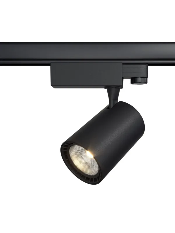 Ograniczona ilość Mocny reflektor 24° na szynoprzewód 1F Maytoni Vuoro - LED 4000K 2420lm 26W - czarny, wąski strumień