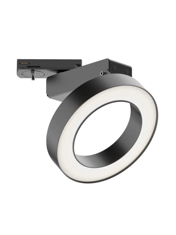 Obniżka ceny Lampa pierścień świetlny 110° na szynoprzewód 1F Maytoni Rim - LED 4000K 650lm 12W - czarna