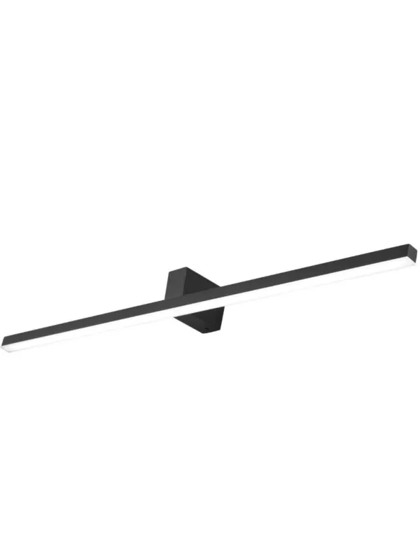 Szeroki czarny kinkiet łazienkowy nad lustro Nevada 90 cm LED z IP44 36W 4000K neutralna barwa Do wyczerpania zapasów