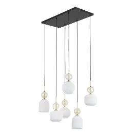 Premium TK LIGHTING 11594 SOPHIA COGNAC WHITE LAMPA WISZĄCA 6XE14