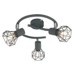 Bezpieczna płatność Lampa sufitowa Verve 3 40W E14 Matowy szary 98-60990 Candellux