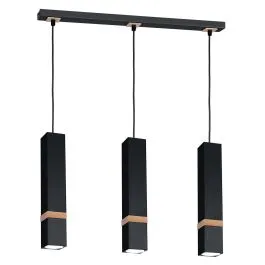 Szybka wysyłka LAMPA WISZĄCA VIDAR BLACK 3XGU10