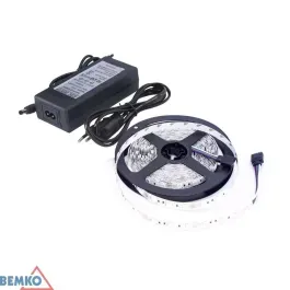 Okazja Zestaw Taśma LED + Zasilacz 12V 24W zimna biała 5m IP20 D87-ZW-2835-300-IP20-ACW
