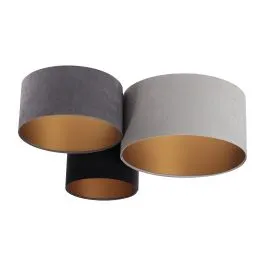 Kup teraz BPS KONCEPT 080-01-053 HEKTOR SZARO ZLOTY 3XE27 PLAFON