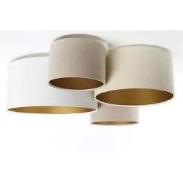 BPS KONCEPT 084-01-034 4FLAME BIALY SREBRNY ZLOTY SRODEK E27 PLAFON Zamów teraz