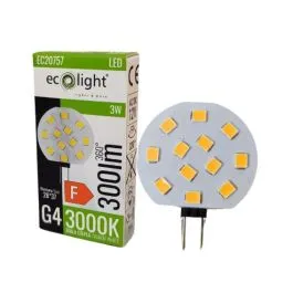 Rabat Żarówka Eco-Light LED pastylka 3W 12V 3000K 300lm EC20757