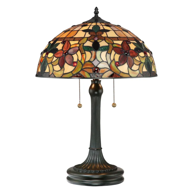 Lampa witrażowa Tiffany, Kami, Quoizel Popularny