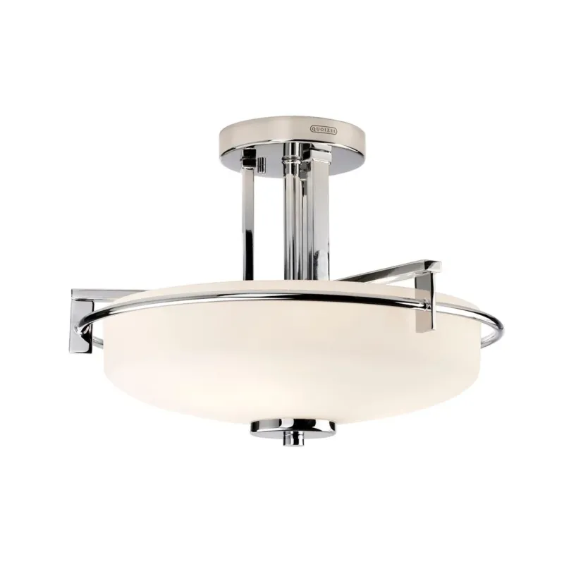 Łazienkowa lampa sufitowa / plafon chrom Taylor - Quoizel / 42cm Oferta