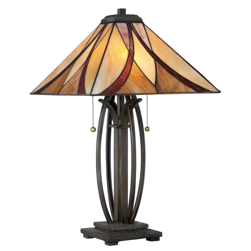 Lampa witrażowa Tiffany Asheville, Quoizel Najlepsza cena