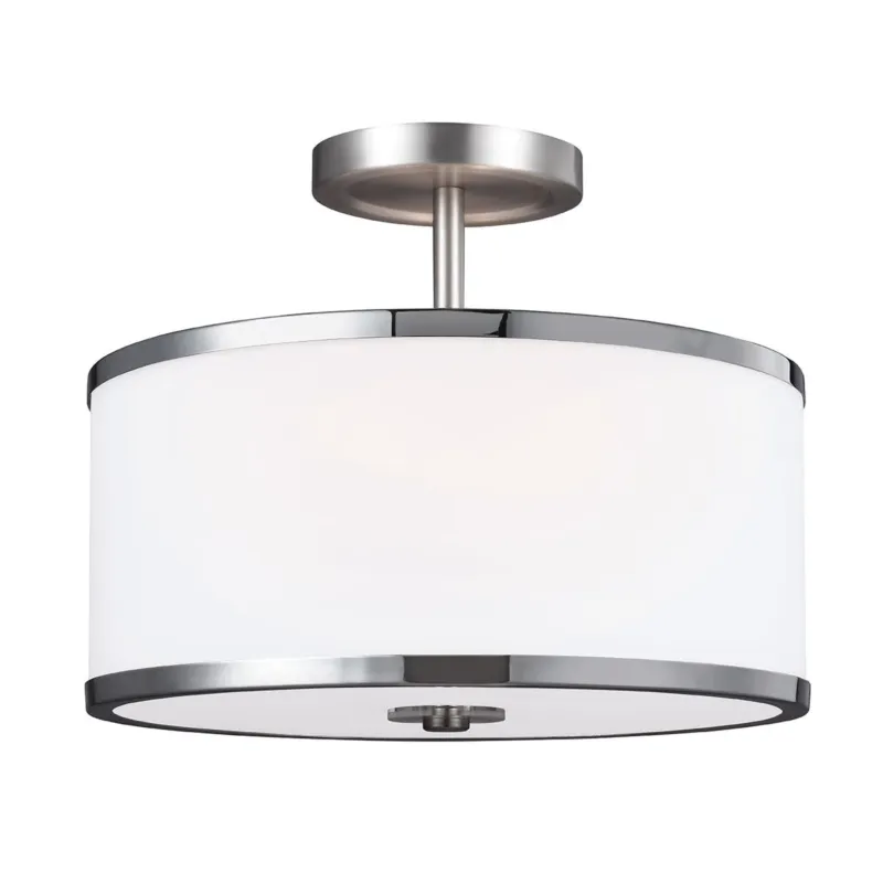 Lampa wisząca sufitowa 32cm - (szkło, chrom, nikiel) do kuchni salonu sypialni (2xE27) Feiss (Prospect) Oferta
