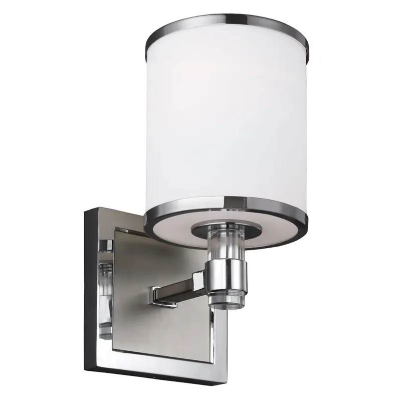 Klasyczna lampa ścienna Prospect chrom, szkło, nikiel Zamów teraz