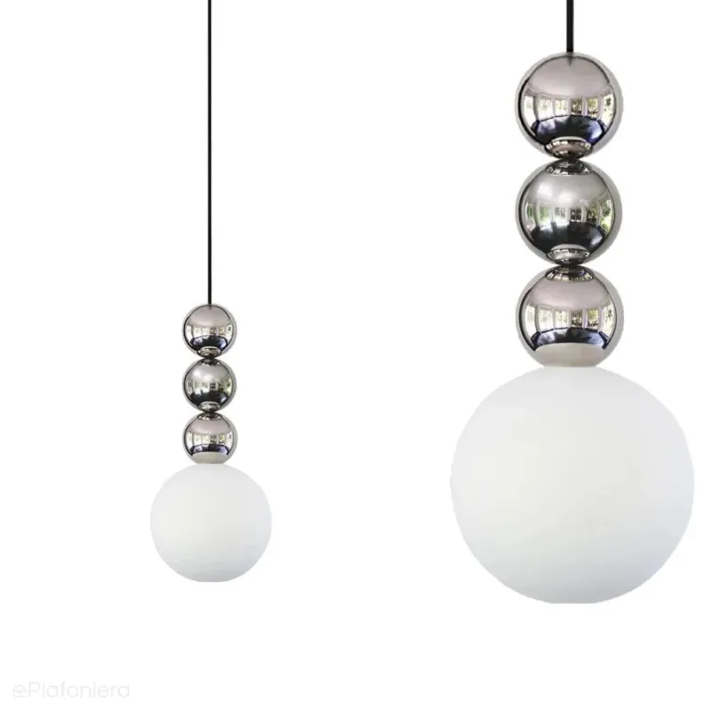 Nowoczesna lampa wisząca do salonu - trzy kule - stal, mosiądz (1xE27) (Bola 3) Loftlight Dodaj do koszyka