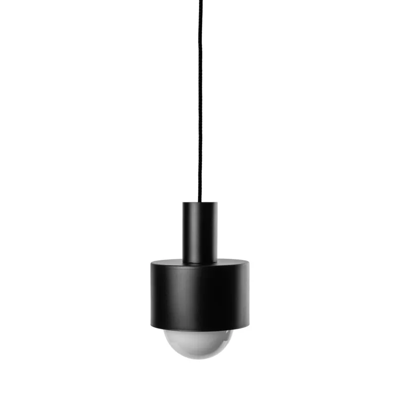Czarna metalowa lampa wisząca do sypialni i salonu - Enkel 1, Ummo Niska cena