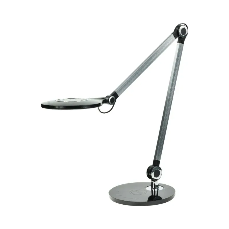 BL025E Czarna lampka biurkowa LED z ładowarką zmienna barwa światła MAX Wireless NILSEN Oferta czasowa
