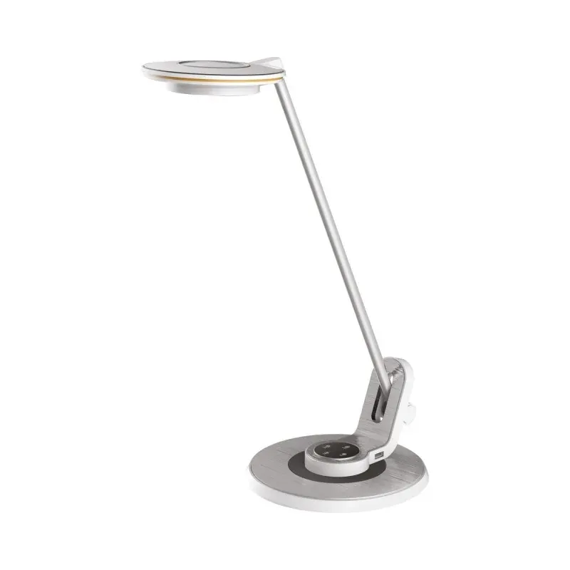 BL015 Srebrna lampka kreślarska LED 8W regulowana barwa + USB RITA NILSEN Sprawdź teraz