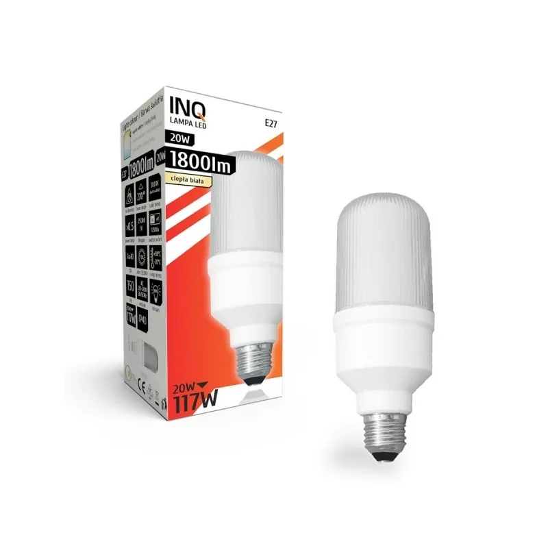 LSX040WW Żarówka do plafonier 20W T65 3000K 1800lm INQ Kup teraz
